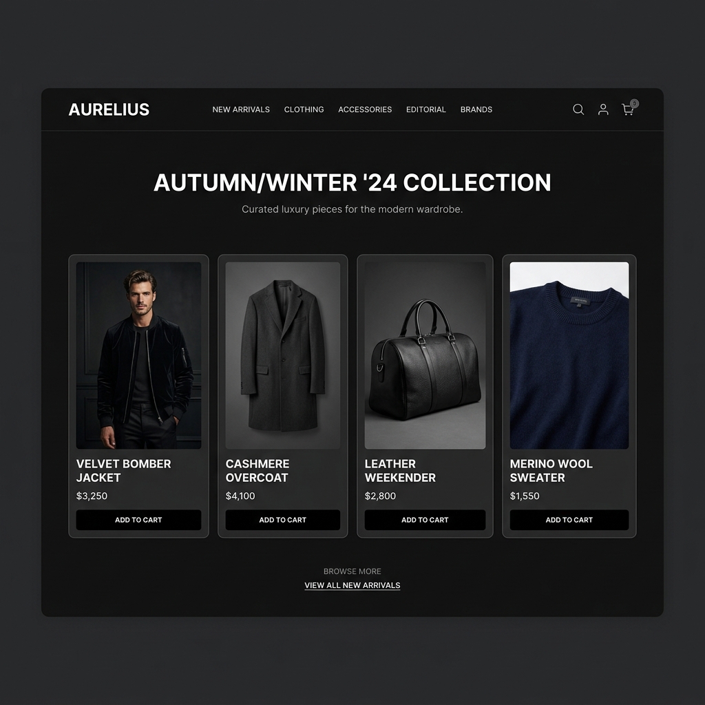 Modern Dark E-commerce