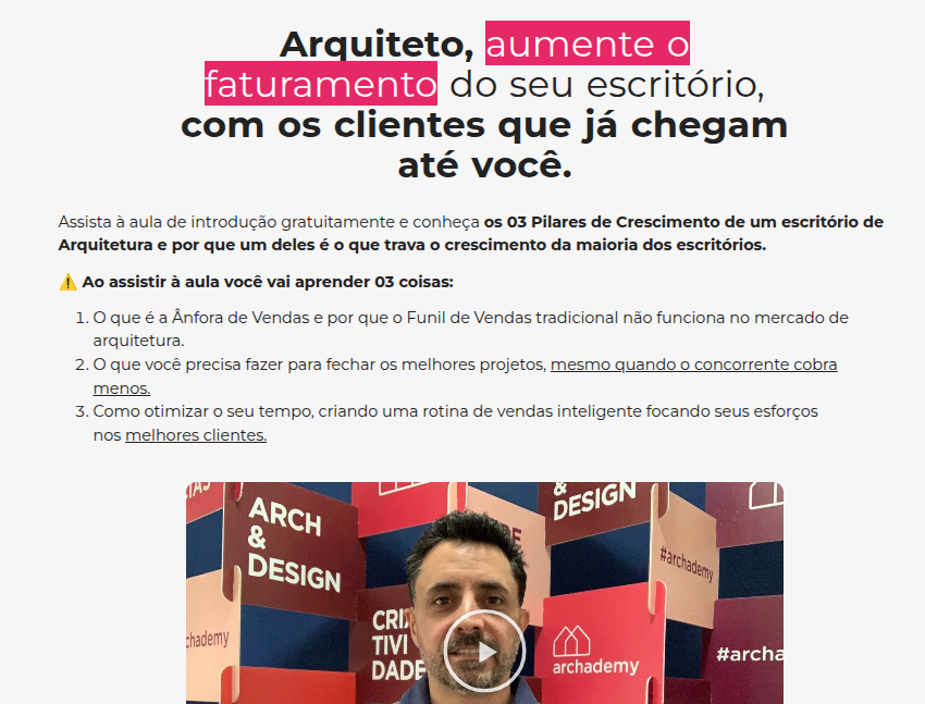 Página de Vendas Mentoria 2X João Leão